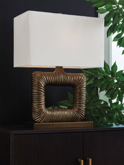 Garronby - Metal Table Lamp - Antique Brass Finish - R&R Furniture Gallery (Fountain Valley, CA)