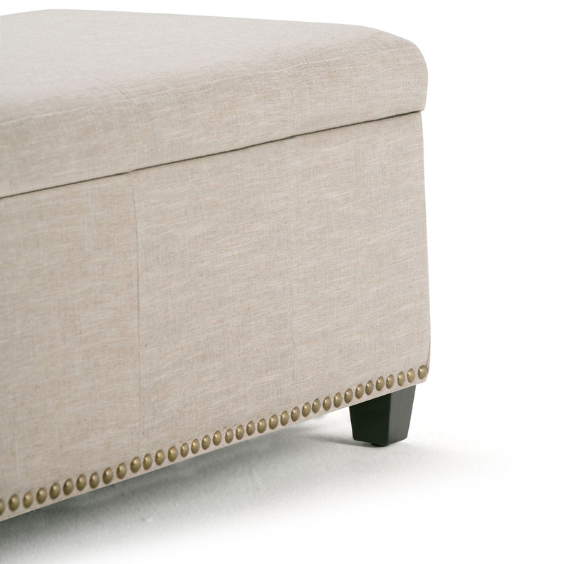 Kingsley - Upholstered Large Storage Ottoman - R&R Furniture Gallery (Fountain Valley, CA)
