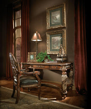 Villa Valencia - Pull-Up Desk Arm Chair - Classic Chestnut - R&R Furniture Gallery (Fountain Valley, CA)