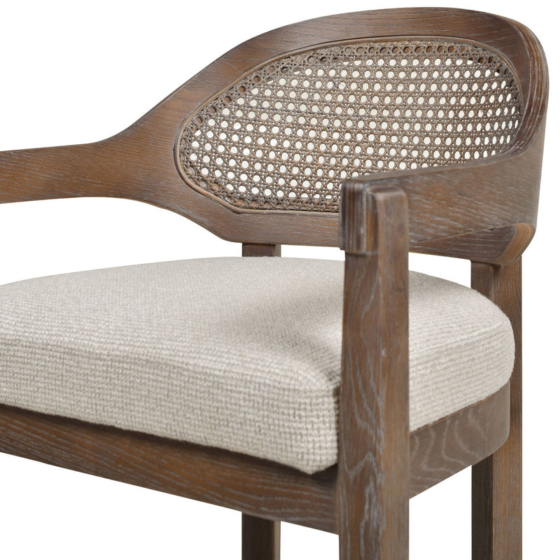Americana - Mid-Century Modern Cane Back Counter Stool - R&R Furniture Gallery (Fountain Valley, CA)