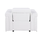 1126 - Top Grain Power Reclining Italian Leather Chair - R&R Furniture Gallery (Fountain Valley, CA)