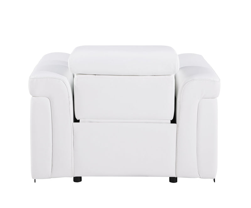 1126 - Top Grain Power Reclining Italian Leather Chair - R&R Furniture Gallery (Fountain Valley, CA)