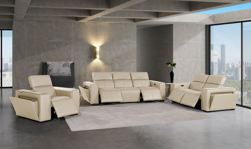 1224 - 6-Piece Modular Power Reclining Sofa, Loveseat & Chair Set In With 5 Power Recliners & Power Headrests