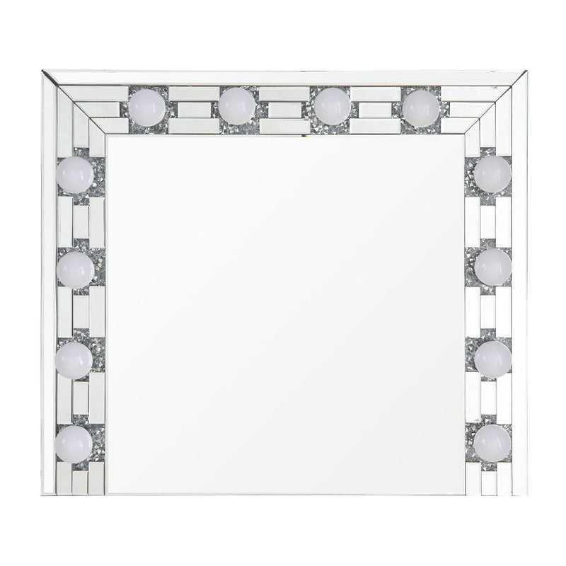 Noralie - Accent Mirror - Faux Diamonds & Mirrored - R&R Furniture Gallery (Fountain Valley, CA)