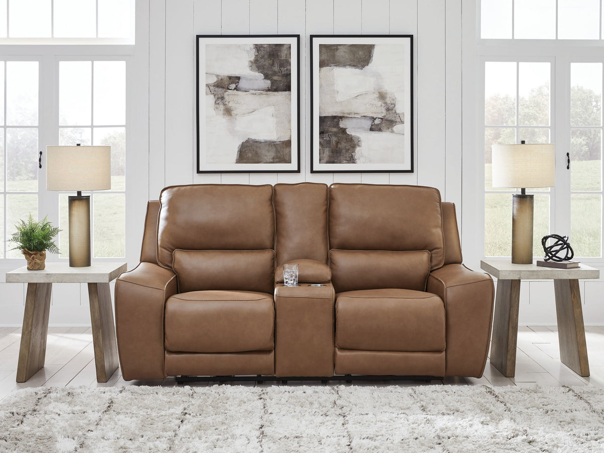 DeepWakes - Power Reclining Loveseat / Console / Adjustable Headrest - R&R Furniture Gallery (Fountain Valley, CA)