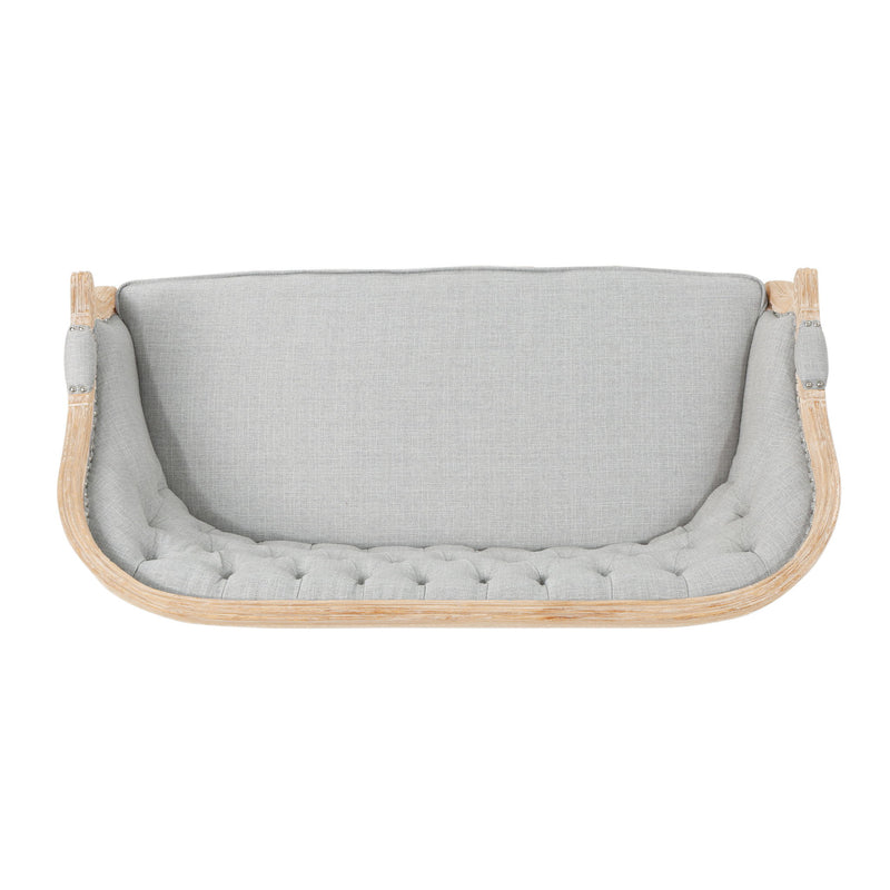 French Country Chesterfield Style Tufted Loveseat - R&R Furniture Gallery (Fountain Valley, CA)