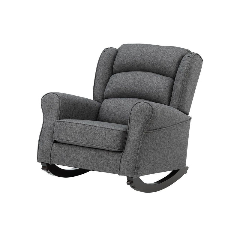Fabien - Rocking Chair - Gray Fabric - R&R Furniture Gallery (Fountain Valley, CA)
