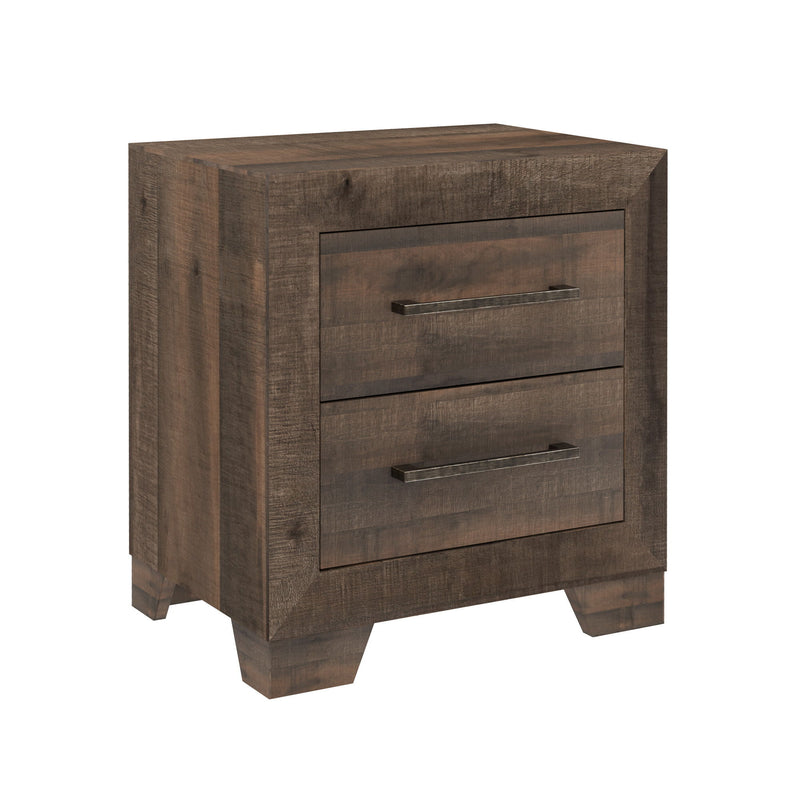 Plinz - 2 Drawer Nightstand - Brown - R&R Furniture Gallery (Fountain Valley, CA)