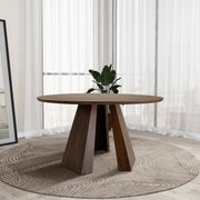 Bolton - Round Dining Table - Walnut - R&R Furniture Gallery (Fountain Valley, CA)