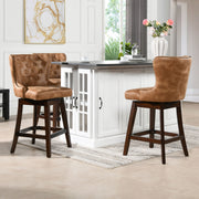 Holmes - Tufted High Back 360 Swivel Counter Height Barstool - R&R Furniture Gallery (Fountain Valley, CA)