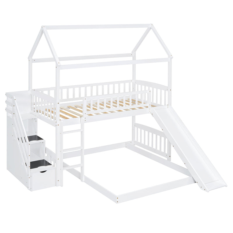 House Bunk Bed With Slide - R&R Furniture Gallery (Fountain Valley, CA)
