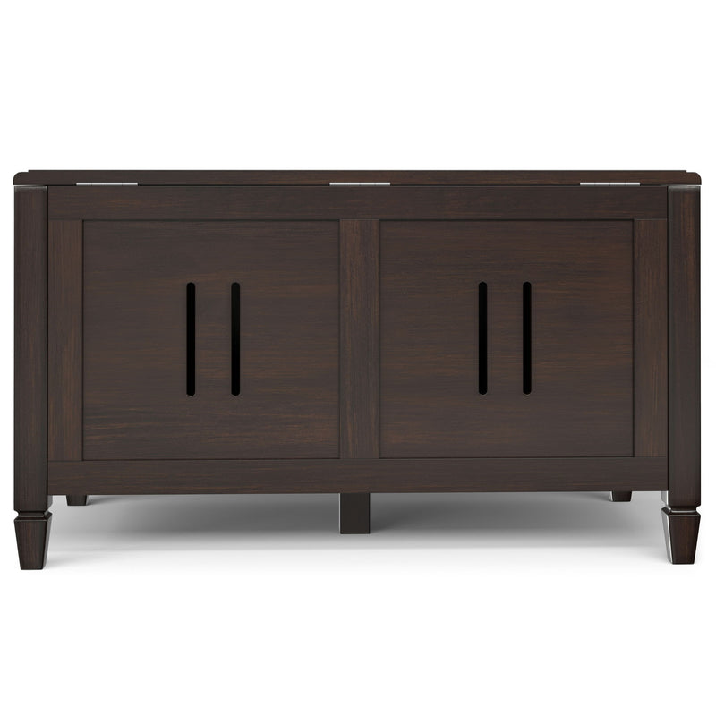 Connaught - Wide Storage Bench Trunk - Chestnut - R&R Furniture Gallery (Fountain Valley, CA)