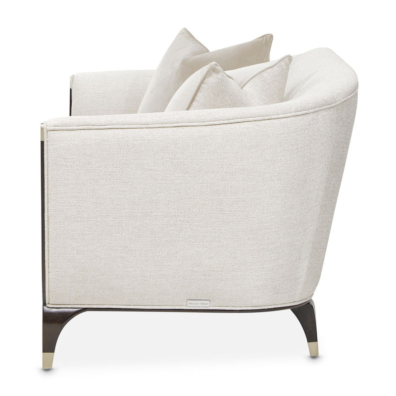 Paris Chic - Loveseat - Cremini / Espresso - R&R Furniture Gallery (Fountain Valley, CA)