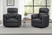 Parker Living Radius Power Swivel Glider Recliner chair set with plush upholstery and adjustable reclining features.