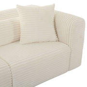 Tarra - Fluffy Oversized Corduroy Modular Sofa - R&R Furniture Gallery (Fountain Valley, CA)