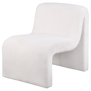 Winne - Curved Armless Accent Chair