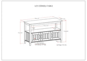 Lev - Console Table - Smoky Brown - R&R Furniture Gallery (Fountain Valley, CA)