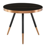 Cayson - Modern Black Ceramic Small Coffee Table — view 3