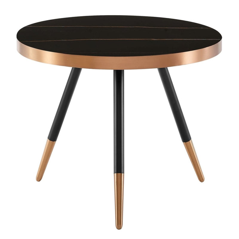 Cayson - Modern Black Ceramic Small Coffee Table — view 3