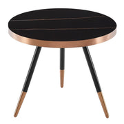 Cayson - Modern Black Ceramic Small Coffee Table — view 5