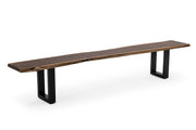 Taylor - X-Large 102" Modern Live Edge Dining Bench — view 3