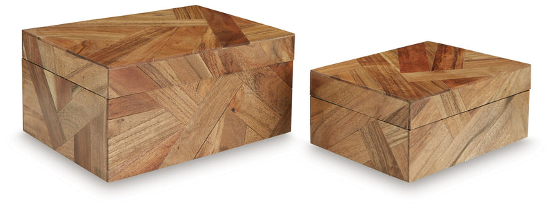 Antford - Box Set (Set of 2) - Brown - R&R Furniture Gallery (Fountain Valley, CA)