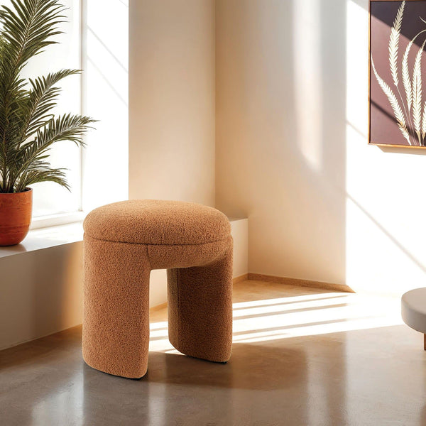 Janetta - Stool, Saddle Brown