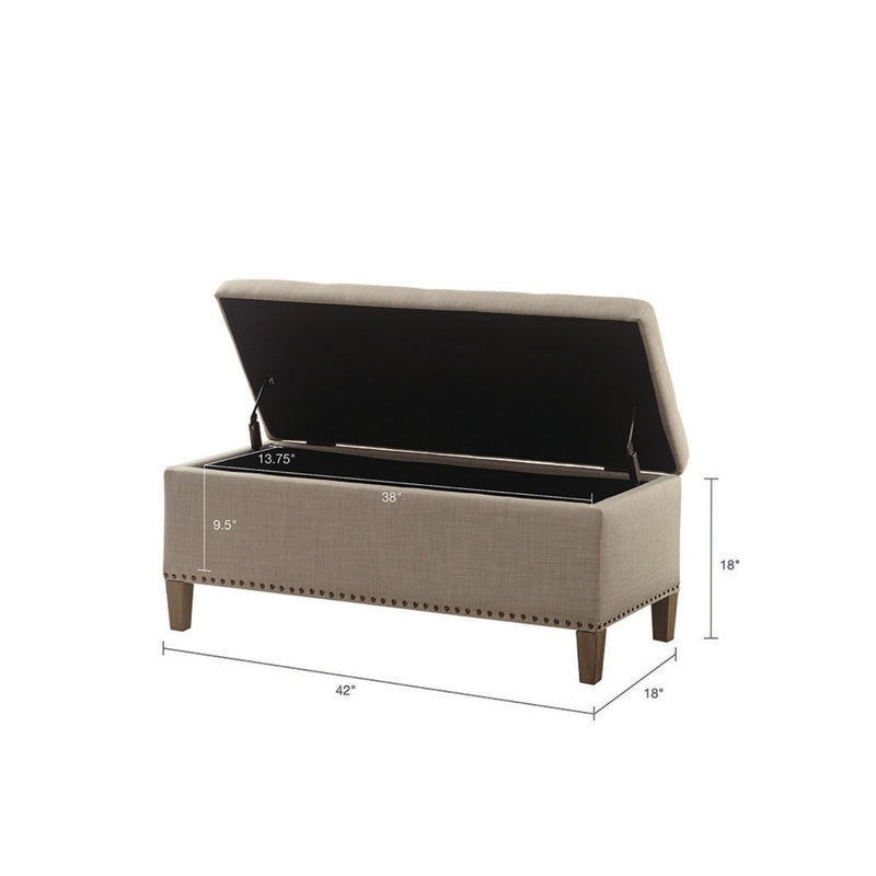 Modern Tufted Top Soft Close Storage Bench - R&R Furniture Gallery (Fountain Valley, CA)