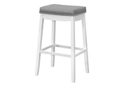 Comfortable Bar Stool, Bar Height, Saddle Seat, Transitional (Set of 2) - R&R Furniture Gallery (Fountain Valley, CA)