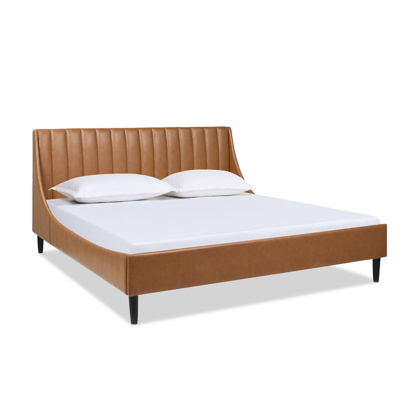 Aspen - Vertical Tufted Modern Headboard Platform Bed Set - R&R Furniture Gallery (Fountain Valley, CA)