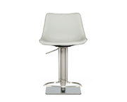 Manning - Modern Light Grey Adjustable Bar Stool