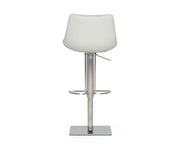 Manning - Modern Light Grey Adjustable Bar Stool — view 3