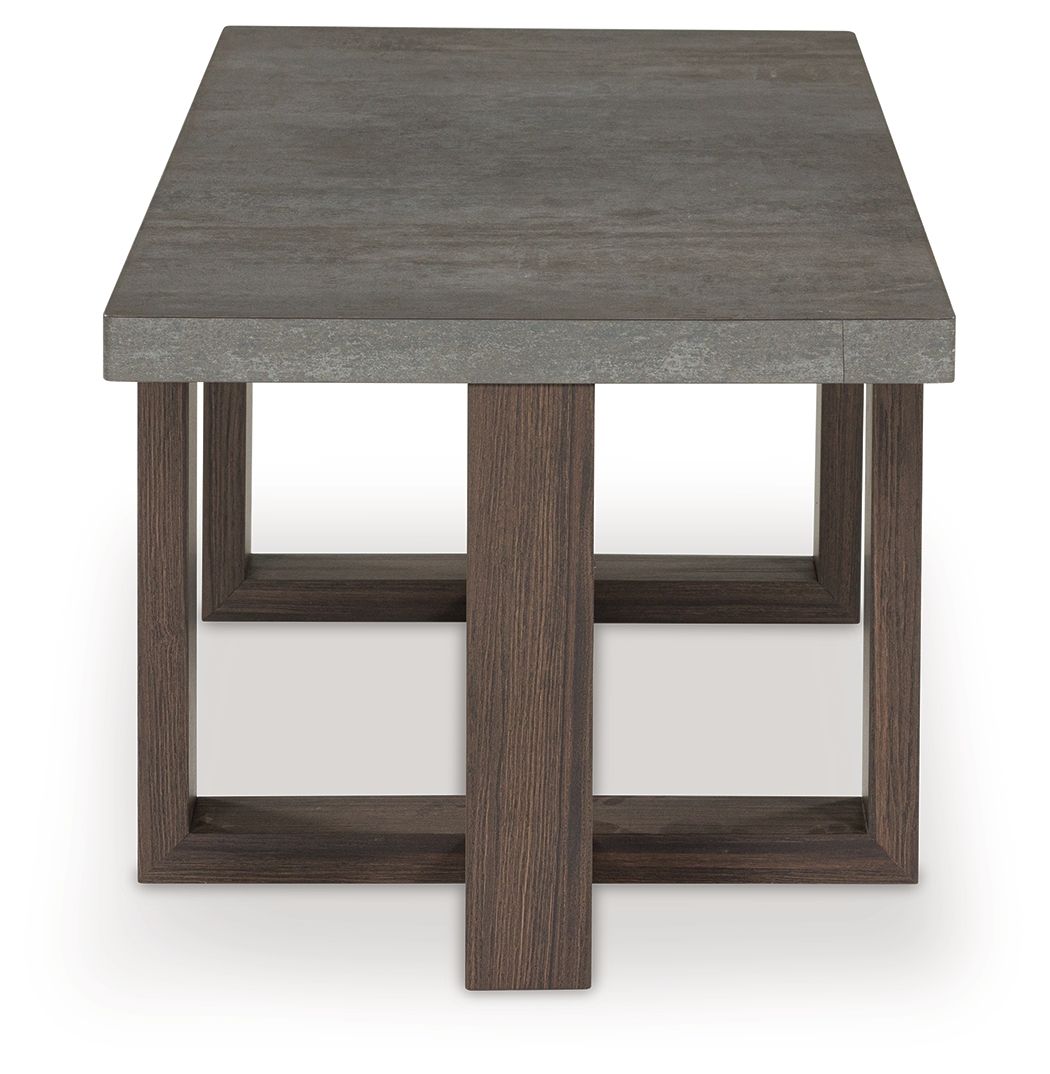 Dynnford - Occasional Table Set (Set of 3) - Gray / Brown - R&R Furniture Gallery (Fountain Valley, CA)