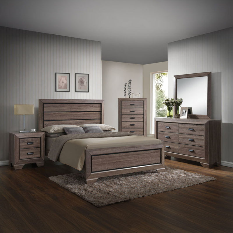 Lyndon - Mirror - Weathered Gray Grain - R&R Furniture Gallery (Fountain Valley, CA)