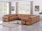 1126 - 8-Piece U-Shaped Sectional Sofa In With 4 Power Recliners & Power Headrests - R&R Furniture Gallery (Fountain Valley, CA)