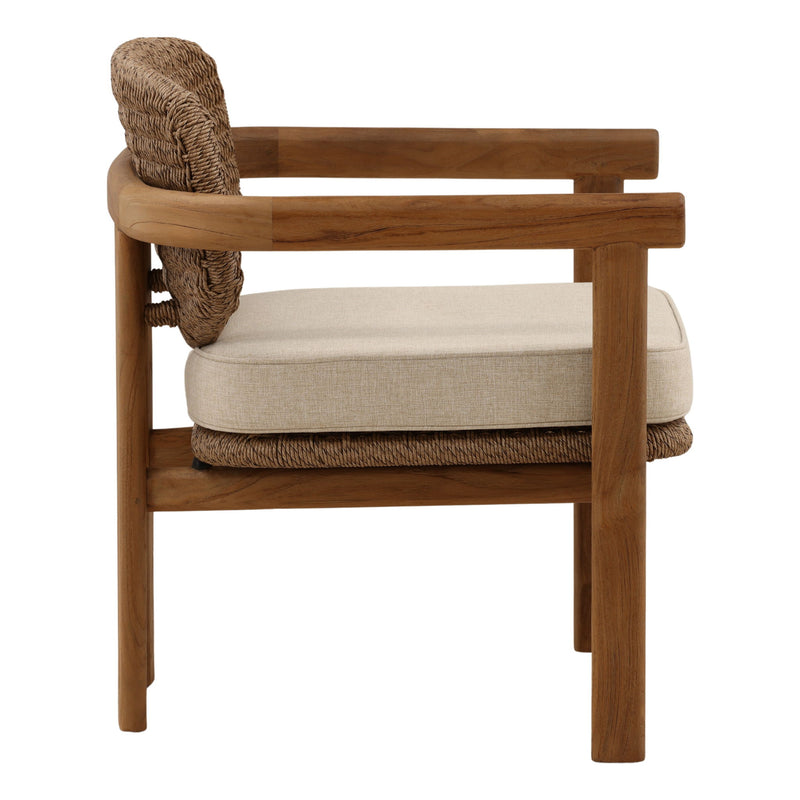 Alva - Outdoor Occasional Chair - Sand And Light Brown