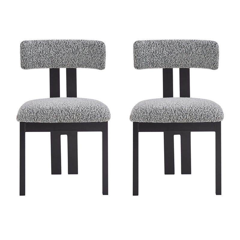 Modern Upholstered Armless Dining Chairs With Metal Legs - R&R Furniture Gallery (Fountain Valley, CA)