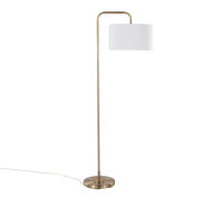Lumi Source Puck contemporary floor lamp with a sleek, rounded design and a minimalist base, ideal for modern living spaces.
