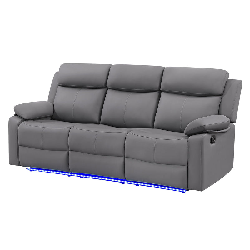 Blanche - Reclining Sofa With LED Lights - R&R Furniture Gallery (Fountain Valley, CA)