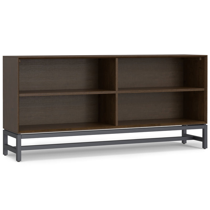 Banting - Low Wide Bookcase - Walnut Brown - R&R Furniture Gallery (Fountain Valley, CA)