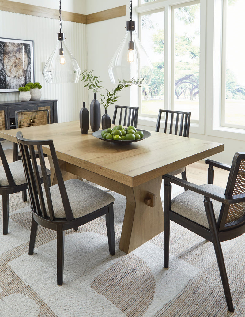 Galliden - Rectangular Dining Room Table - Light Brown - R&R Furniture Gallery (Fountain Valley, CA)