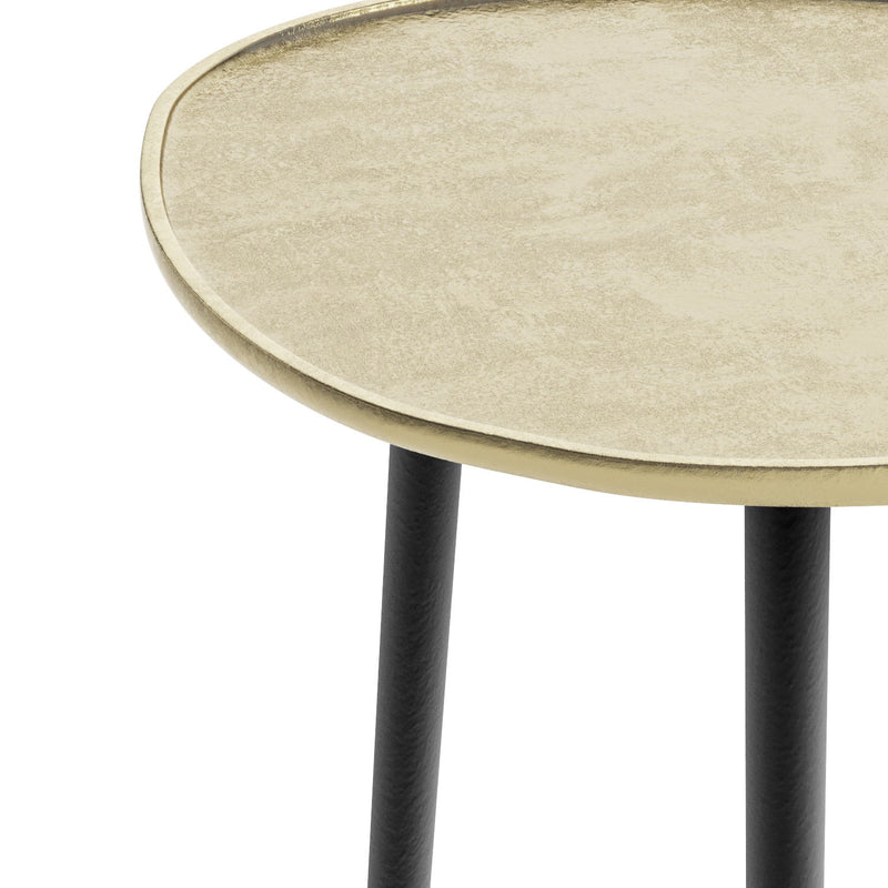 Tanner - Metal Side Table - Gold - R&R Furniture Gallery (Fountain Valley, CA)