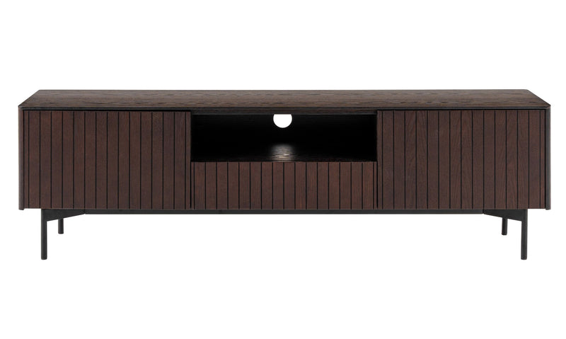Calhoun - Modern Smoked Ash TV Stand — view 3