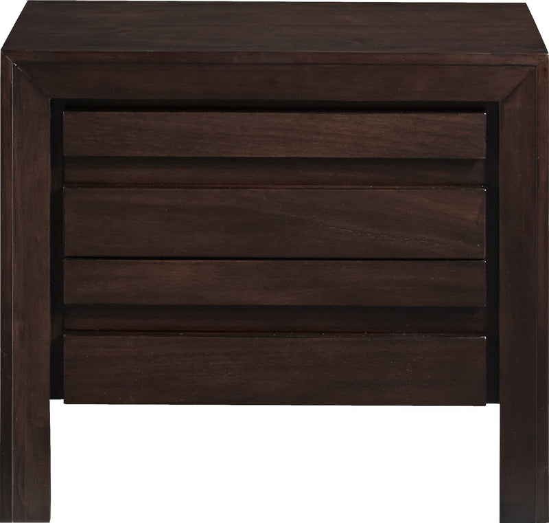 Element Charging Station Nightstand in Chocolate Brown