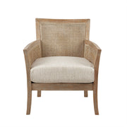 Cane Armchair With High Density Foam - Cream / Reclaimed Natural - R&R Furniture Gallery (Fountain Valley, CA)