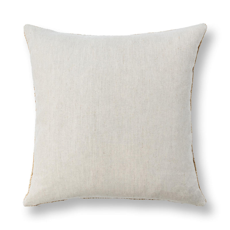 Classic Home Mecca 22x22-inch natural accent pillow with soft fabric and subtle texture for stylish home decor.