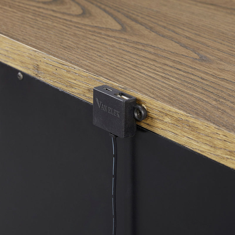 2 Drawer Nightstand With USB - Latte - R&R Furniture Gallery (Fountain Valley, CA)