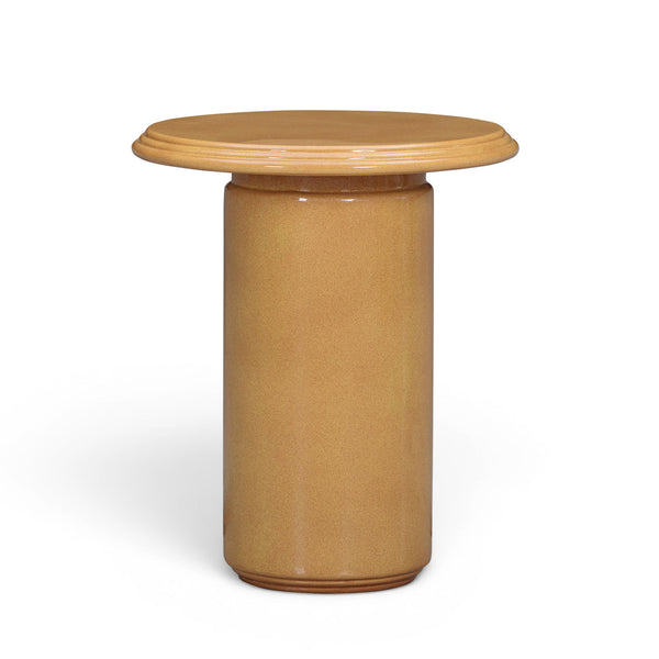 Tate - Concrete Side Table - Turmeric