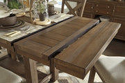 Moriville - Rectangular Dining Room Counter Extension Table - Grayish Brown - R&R Furniture Gallery (Fountain Valley, CA)