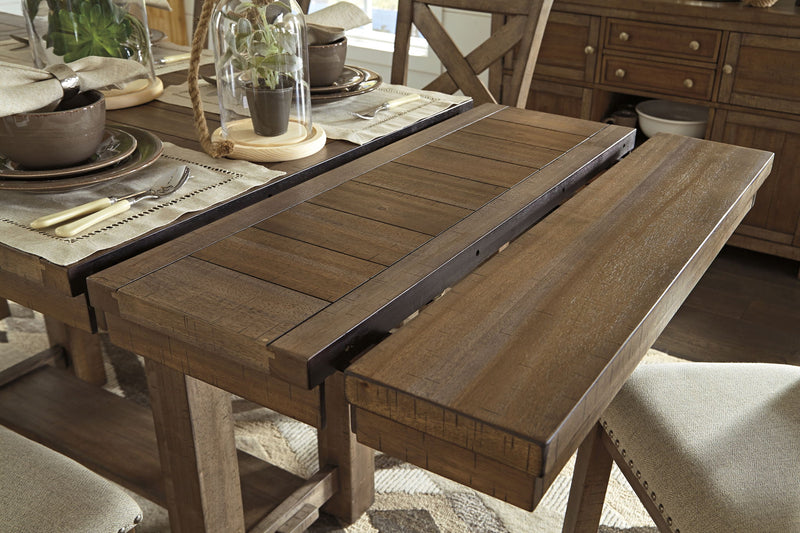 Moriville - Rectangular Dining Room Counter Extension Table - Grayish Brown - R&R Furniture Gallery (Fountain Valley, CA)